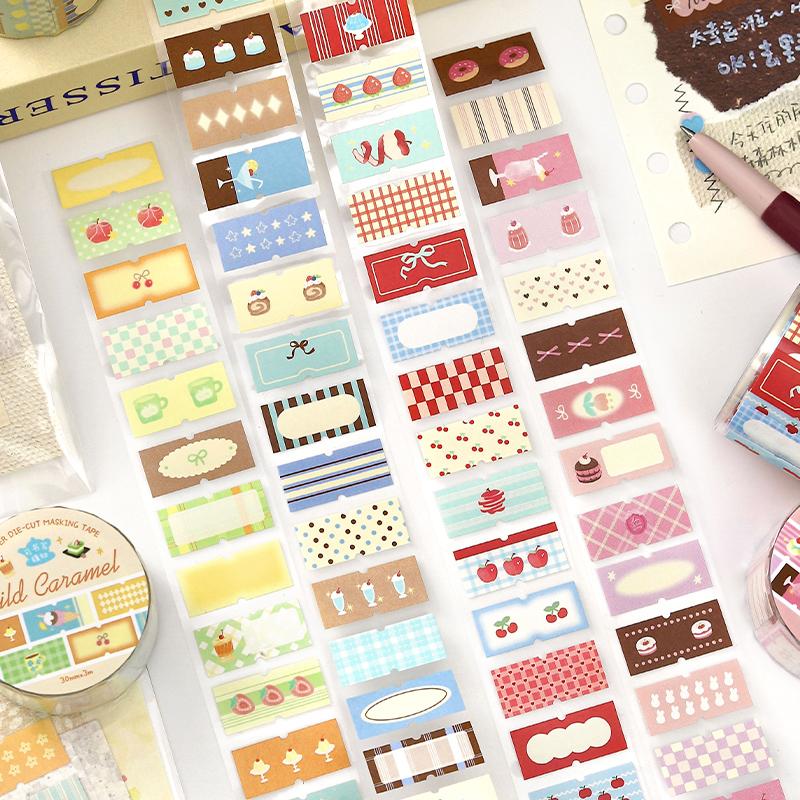 JIAMEI 30mm * 3m Afternoon Tea Symphony Series Kawaii Ins Label Die Cutting Tape DIY Diary Scrapbook Journal Supplies