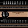 140/280pcs Reusable Nail Extension Forms Square Oval Coffin Nail Molds  Manicure Tools