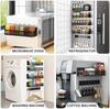 Shelf Spice Rack Magnetic Kitchen Organizer Removable Powerful Magnetic Shelf No Drilling Needed for Holding Jars Refrigerator