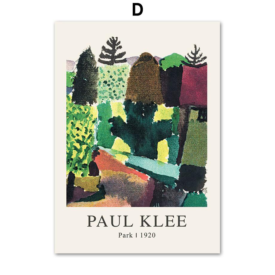 Exposición de Paul Klee, cuadro sobre lienzo para pared, carteles Vintage minimalistas modernos e impresiones de imágenes de pared para decoración para sala de estar