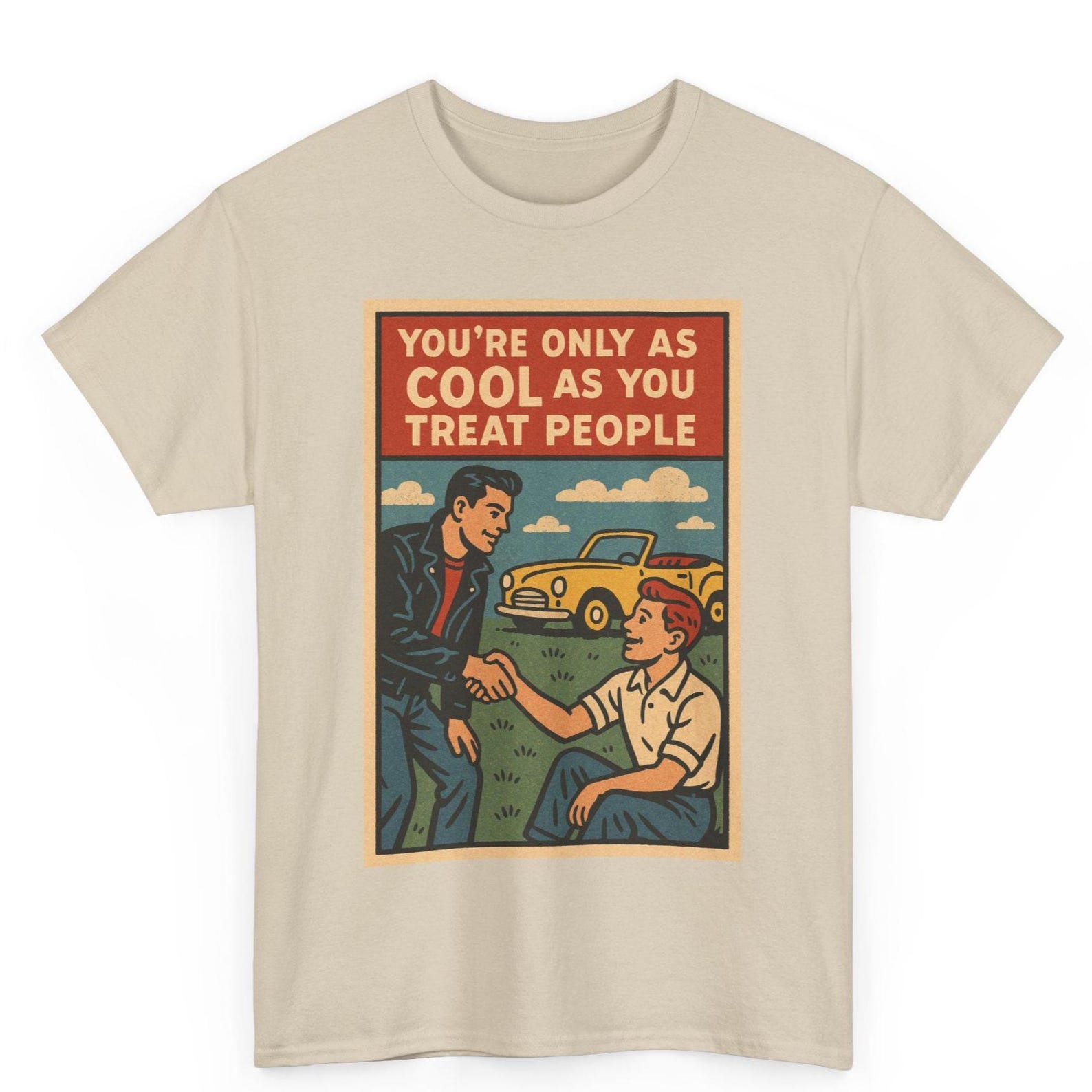 Kindness Matters T-Shirt: Retro Comic Style Graphic Tee 2XL