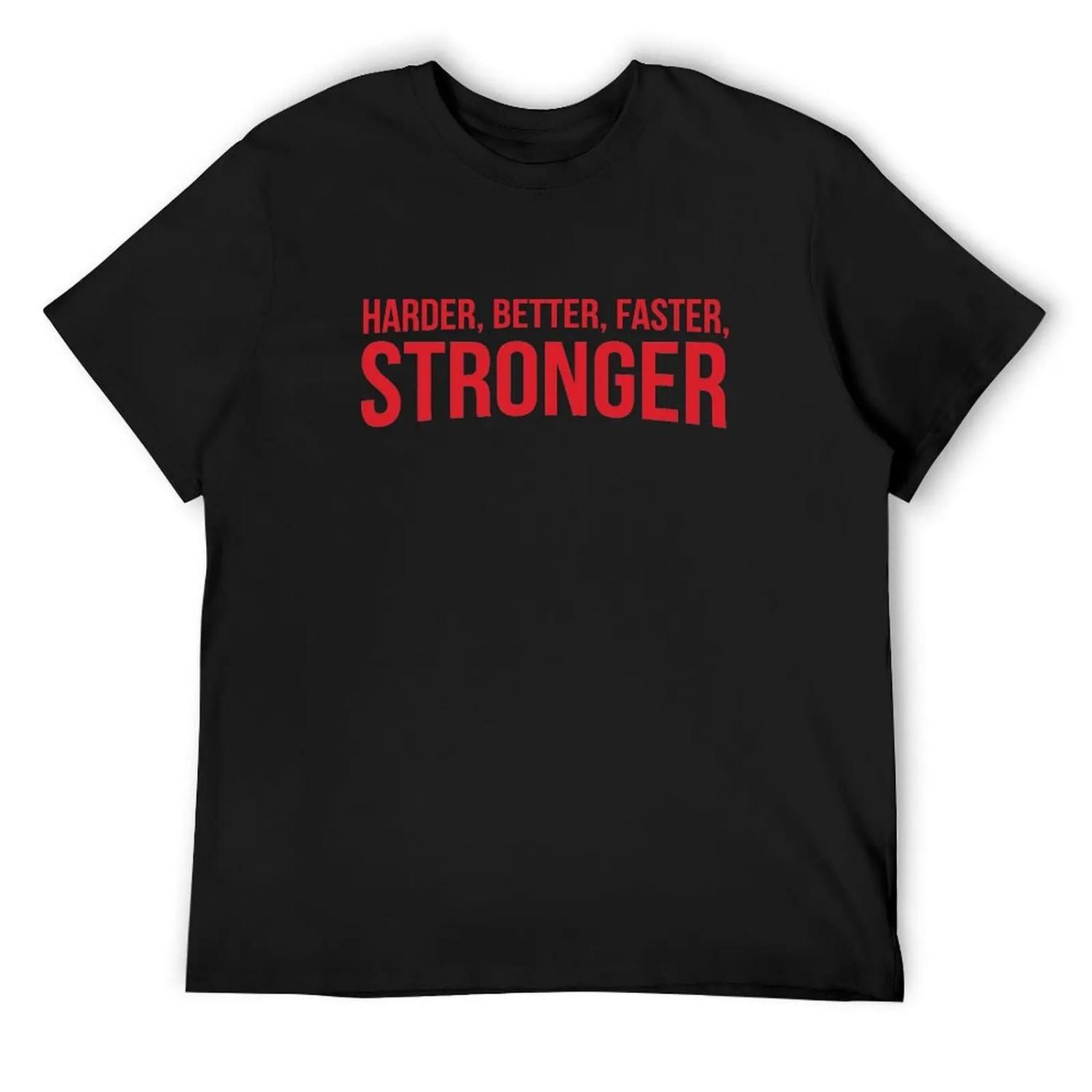Harder, Better, Faster, Stronger_ MODEL of La French Touch T-Shirt customs design your own man clothes mens t shirts pack S