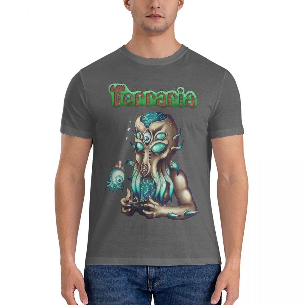 Unisexs Awesome Action T Shirt Terraria Cotton Tops Unique Short Sleeve Round Collar Tees Graphic Printed Tshirts
