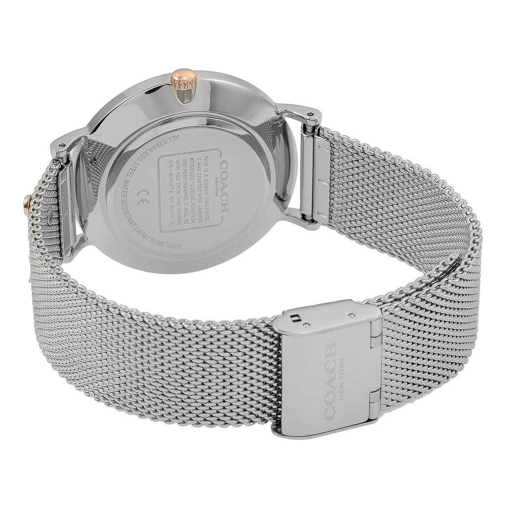 PERRY Silver Dial Stainless Steel Quartz 36MM Watch 14503336 [Coach] Women's [Item]