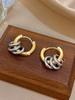 1Pair Golden Hoop Earrings Small Silver Hoops For Women Hypoallergenic Hoops Earrings Elegant And Simple Jewelry Birthday Wedding Party Gifts