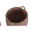 Basket Set DKD Home Decor Peach Natural Boho 52 X 52 X 58 Cm