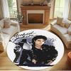 Michael Jackson Print Round Rug, Washable Floor Carpet, For Entryway Dorm Laundry Room Office Study, Home Decor Birthday Christmas Gift