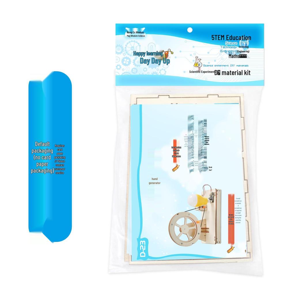 Hand-Cranked Generator DIY Kit for Primary School Science Experiments