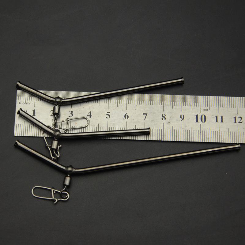 5Pcs Fishing Balance Connectors 5/7/9/12Cm Small Style Brass Tube Fishing Tackle Anti-Tangle Feeder Boom Fish Accessories