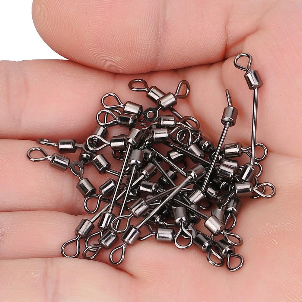 15Pcs Durable Y Shape 3 Way Rolling Swivels Fishing Hook Lure Connectors Tackle Accessory(12#)