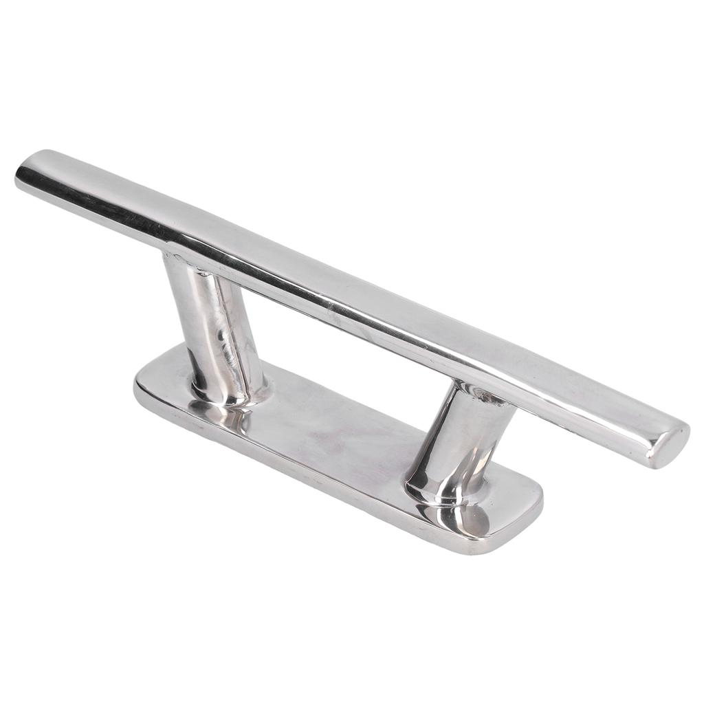 200mm 8in Stainless Steel Mooring Cleat Elliptical Tube Type Dock Deck Rope for Boat Yacht RV