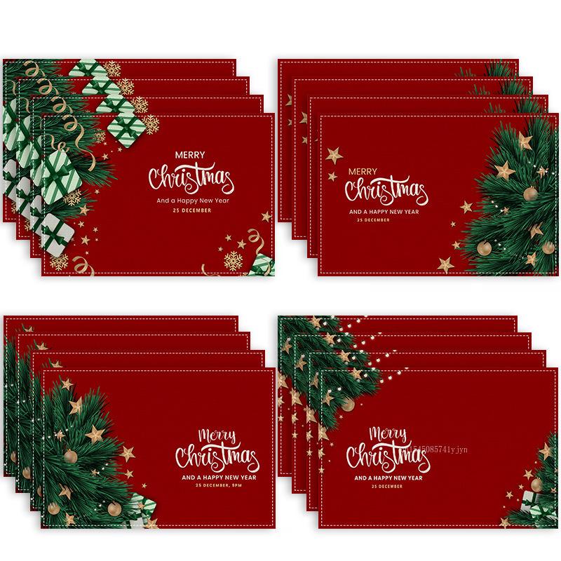Christmas Placemat Christmas Decorations for Home Gloves Snowman Table Mat Table Decor Christmas Party Decors Linen Table Mats