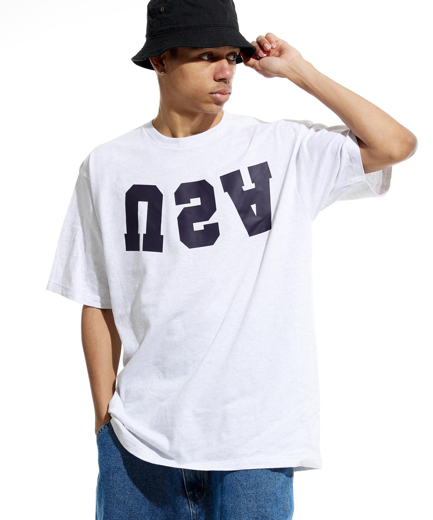 Cream Soda Lab Reverse Usa Short Sleeve T-Shirt Light Grey L