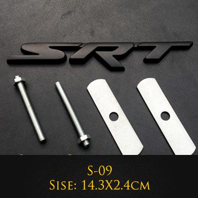 Metal 3D Car Rear Trunk Stickers For Charger Srt Emblem Badge Sxt Challenger Durango Viper Caliber Grill Emblem Badge Decoration