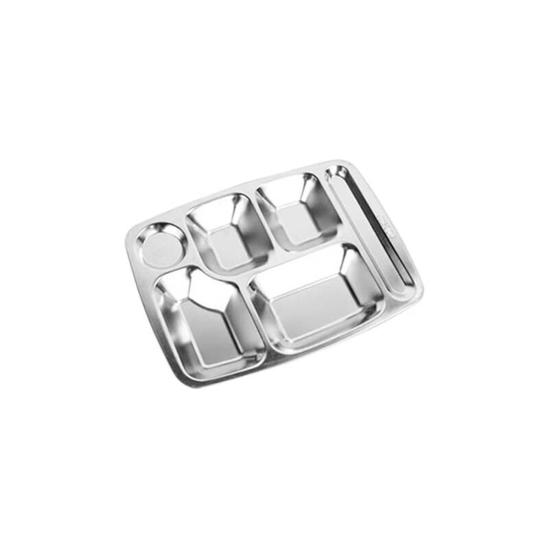 LeChuShiJia 304 Stainless Steel 6-Compartment Food Tray