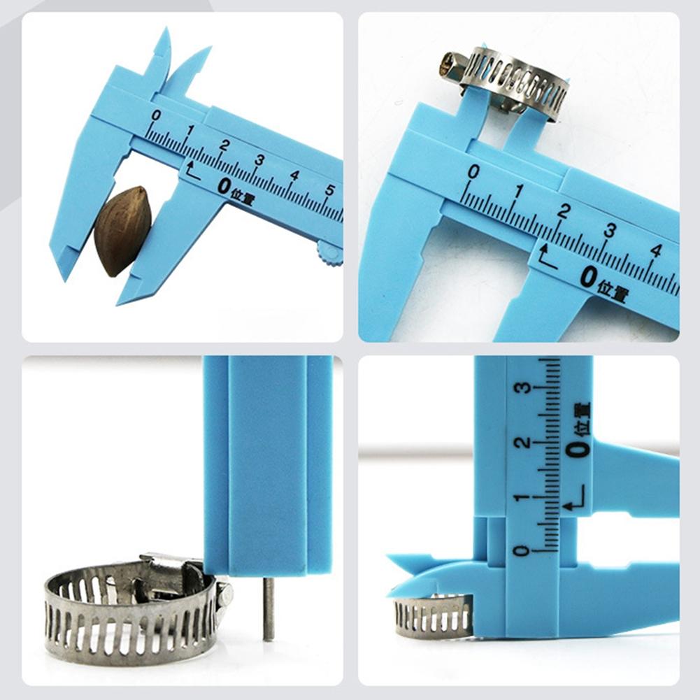 Messschieber 1mm Genauigkeit Kunststoff Tiefe Höhe Einzelne Skala