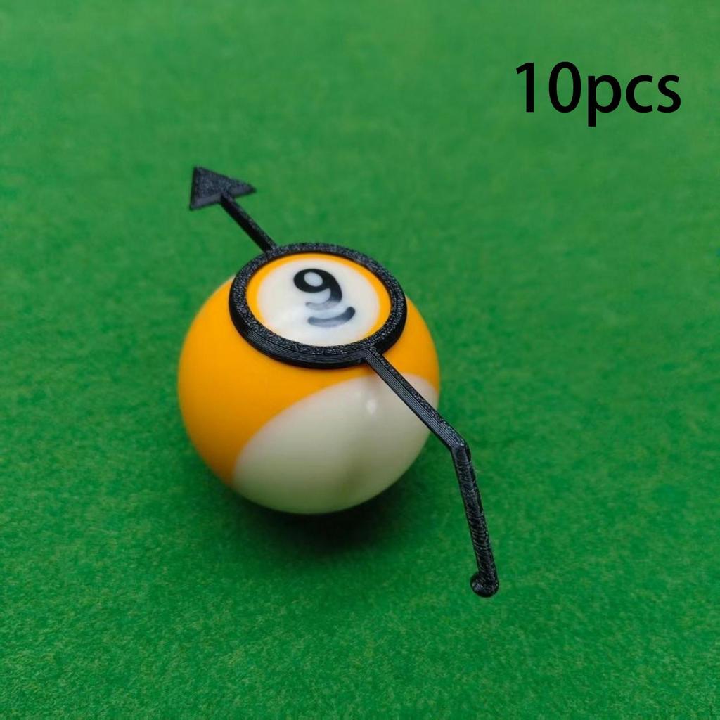 10 Stück Pool Billard Zubehör Ball Positionsmarkierer Hohe Leistung mit Visierhilfe Kinder