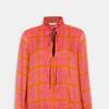 Long Sleeved Dress Women's Orange CA381-ODP