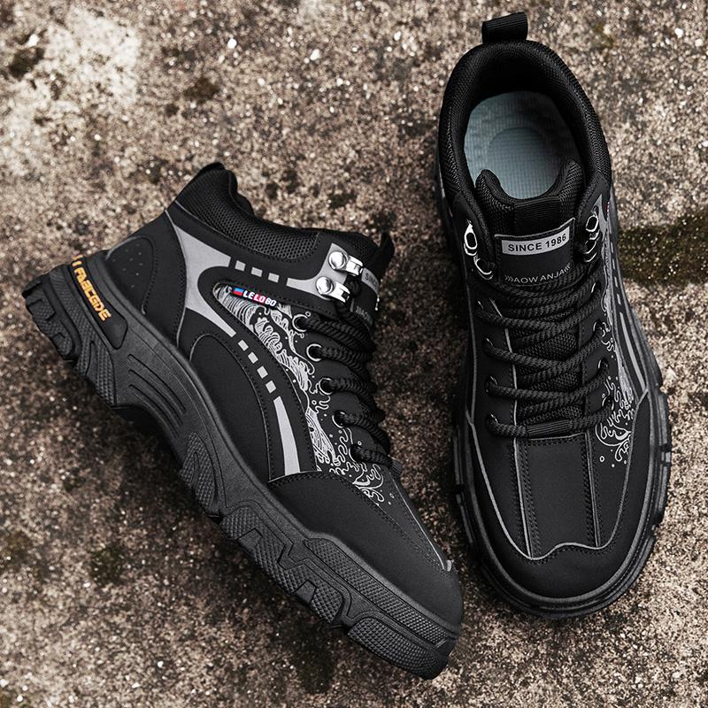 Ankle Boots Outdoor Shoes for Men Apring and Autumn Men's Autumn Sneakers Soft and Comfortable Wear-resistant Non-Slip Fashion