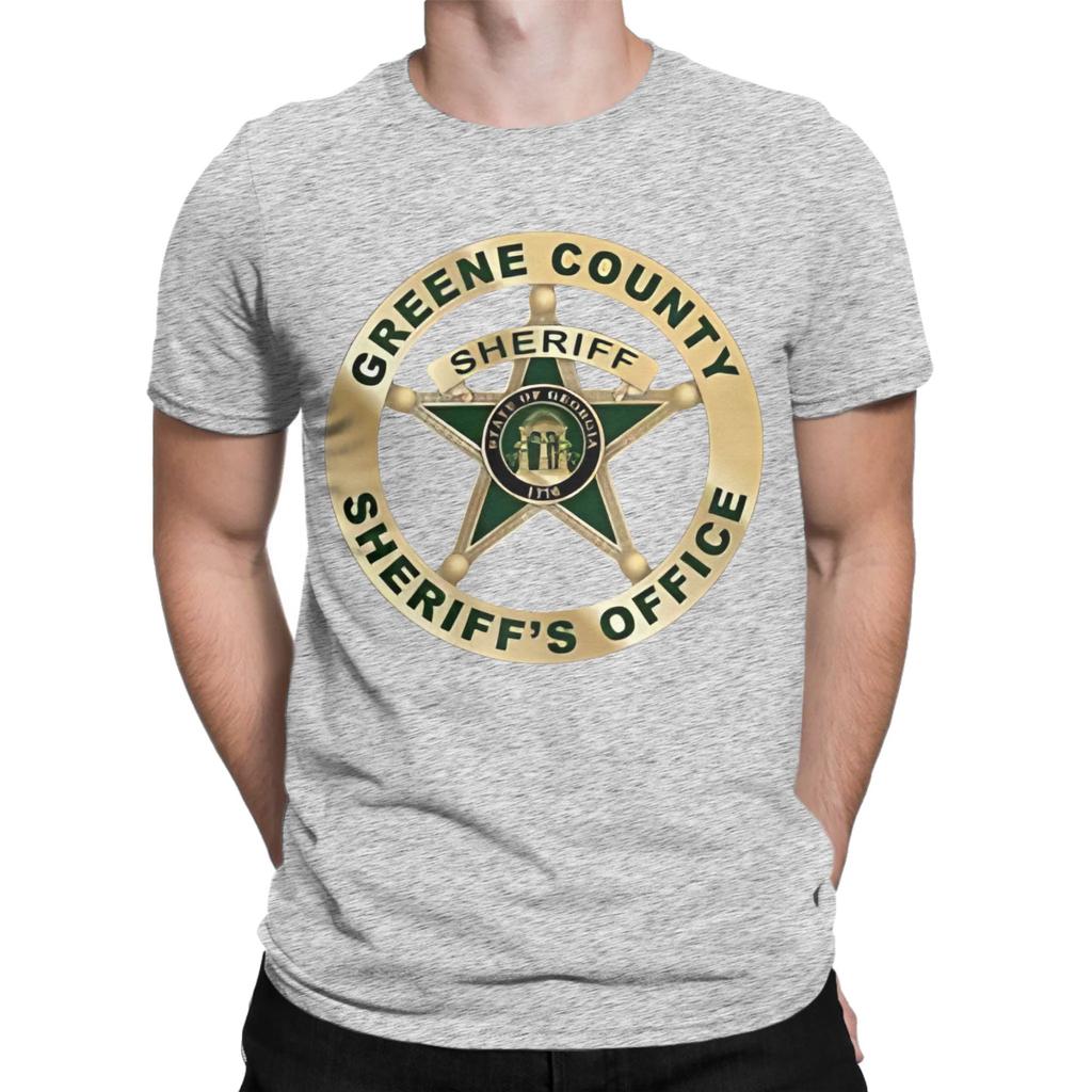 Greene County Sheriff Graphic 100 Cotton Tshirt Deputy Sheriff Office Decor Tees Tops For Unisex