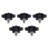 5 Stück Pneumatisches Drosselventil Langlebiges PVC Druckfestigkeit Anschlusszubehör 10mm