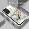 Musterfarbe Marmor für Samsung Galaxy S 8 9 10 20 Plus 21 FE 22 23 24 Ultra S7 Edge Schwarz Gehärtetes Glas Handyhülle Hartschale