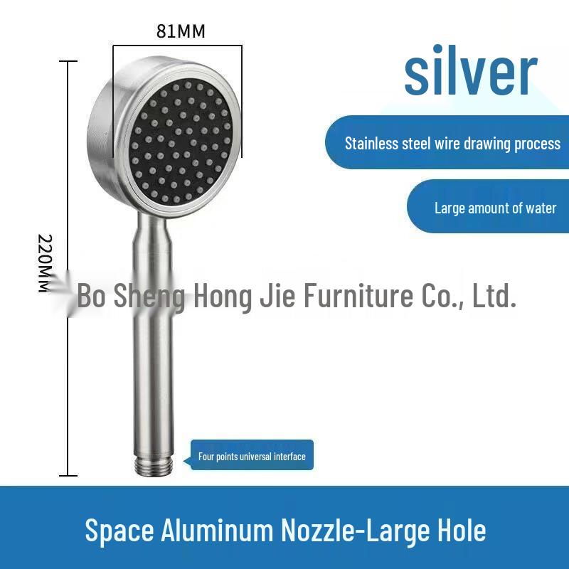 TLXT Space Aluminum Pressurized Shower Head