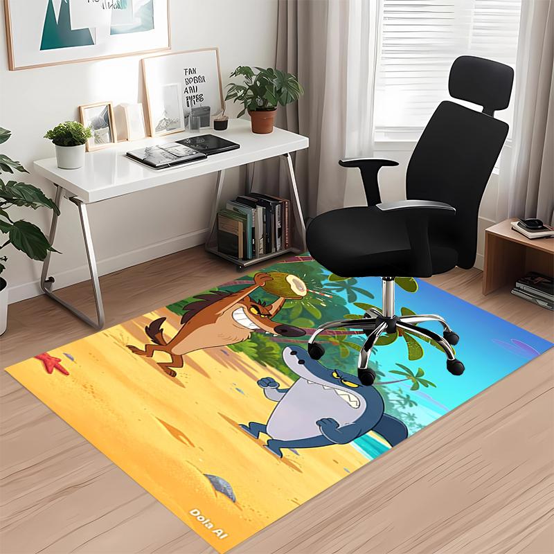 Zig & Sharko Printed Carpetrugfor Office Chair Living Room Bedroom Kitchen Room Decor Gifts