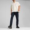 Puma Porsche Legacy Crew Letter Print Casual Breathable Short Sleeve Shirt Men Shirts High-Mountain-Snow 624571-02