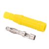 10pcs Metal Banana Plugs Red Copper 4mm Male Connector Plugs with Housing for Testing EquipmentYellow