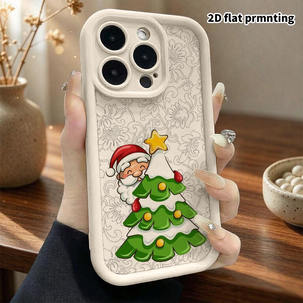 Phone Case: 2D Flat Design Suitable for iPhone 18 17 16 15 14 13 Pro Protective Case, Unisex, Christmas Holiday, Christmas and Halloween Gift