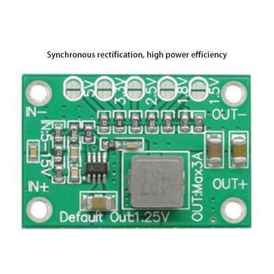 Deska stejnosměrného napájecího měniče 5~16V na 1,25V 1,5V 1,8V 2,5V 3,3V 5V 3A