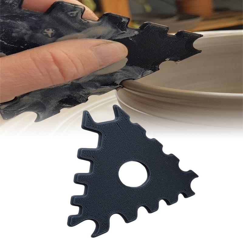 

Гончарный ребристый инструмент для придания формы ножке гончарного изделия Эффективные точные инструменты для обрезки гончарных изделий Гладкий инструмент для придания формы ножке для плоских кружек, мисок, тарелок 1 pcs