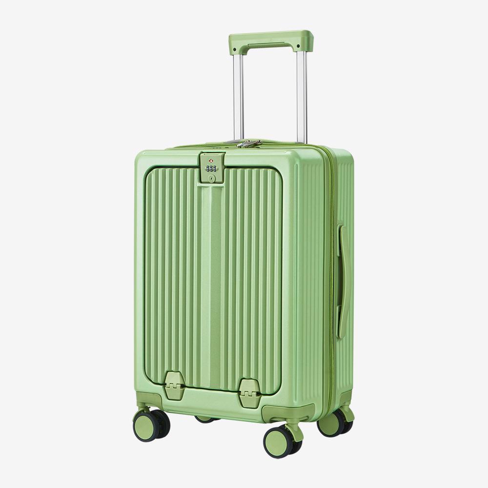 Yongsheng 20" Cabin Suitcase: New Dry-Travel Design, Aluminum Frame, Trolley Case with Custom Lock, Anti-Fall Security.