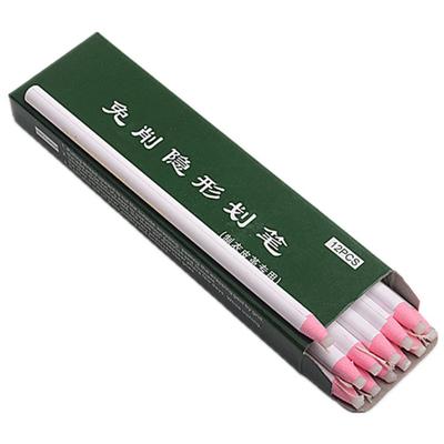 12Pcs Tailors Pencils White Sewing Mark Pencils No Sharpening for Marking Fabric Leather Marking Lining Sewing