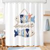 Boho Coastal Nautical Shower Curtain Tropical Beach Home Decor Ocean Fishing Fish Bathroom Liner Polyester Shower Curtain for Me