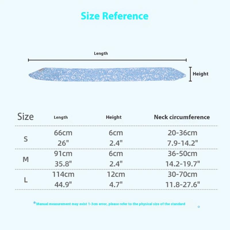 Permeable Pet Neck Wrap Regulable Cooling Bandanas Heats Reliefs Bandanas for Summer Heats Reliefs