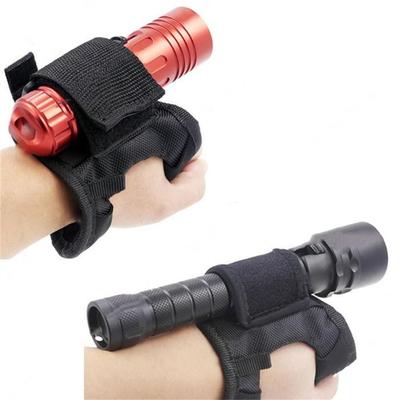 Arm Mount Nylon LED Torch Holder Wrist Strap Glove Diving Flashlight Gloves Flashlight Glove Holder