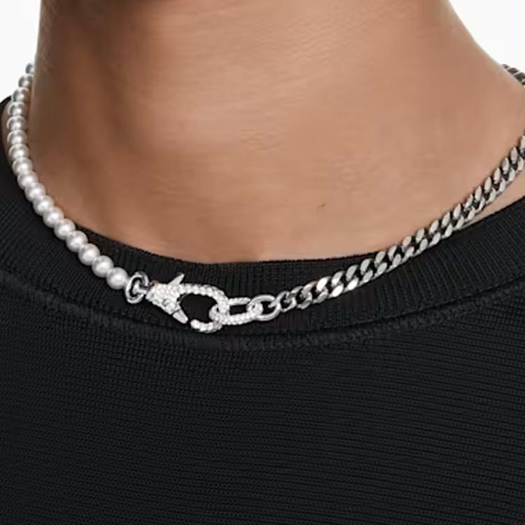 Swarovski Dextera Rhodium plated Necklaces Women's Silver 5689634