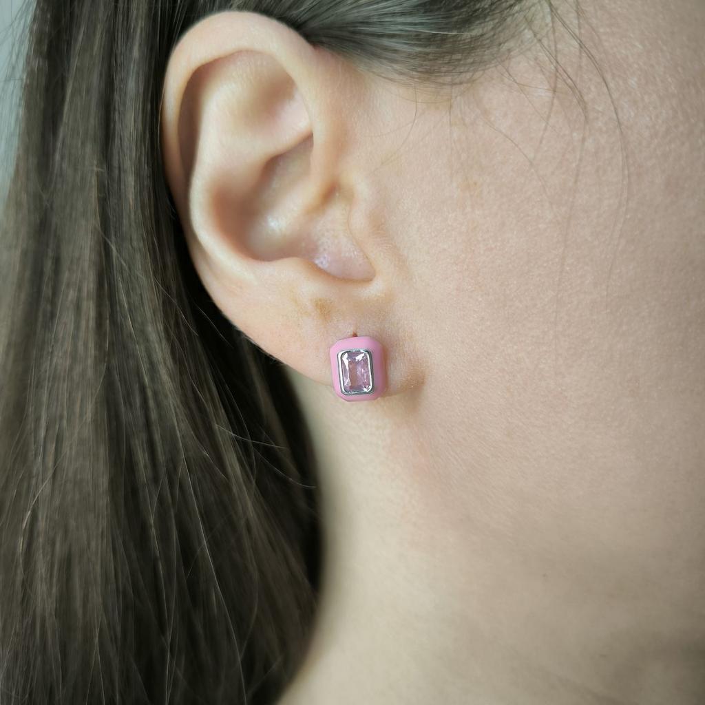 Silver Earrings with Cubic Zirconias, Emallu (60002253)