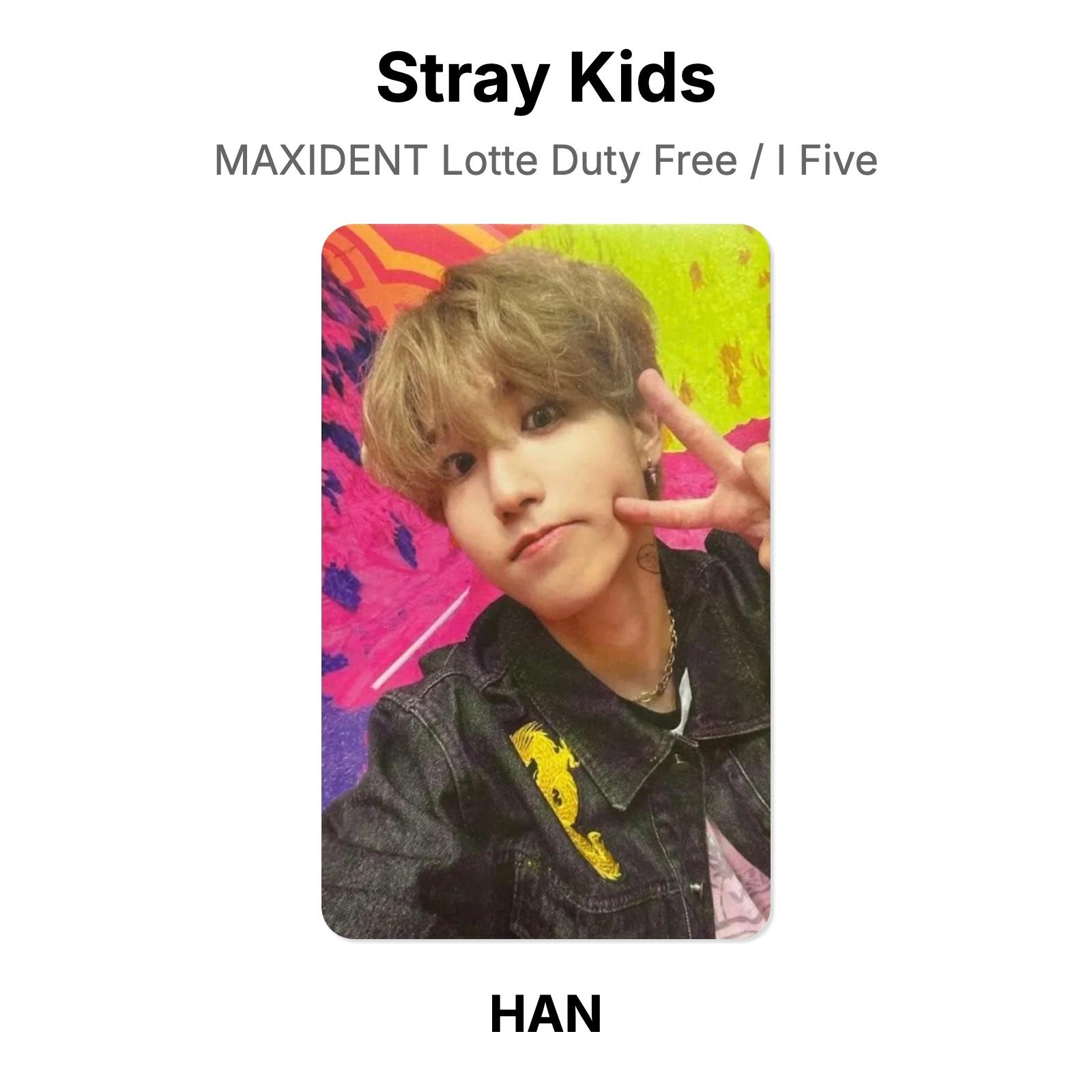 Stray Kids MAXIDENT Lotte Duty Free / I Five Official Photocard HAN