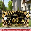 1pc 2Dflat 60th Birthday Spanish Party Banner Suitable for Outdoor/indoor Birthday Celebrations Wsj