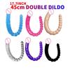 Double-Headed Dragon Penis Two-in-One Lala Women's Masturbation Tool Men and Women with Pull Beads Butt Plug Vaginal Intercourse Sexy Sex Product
