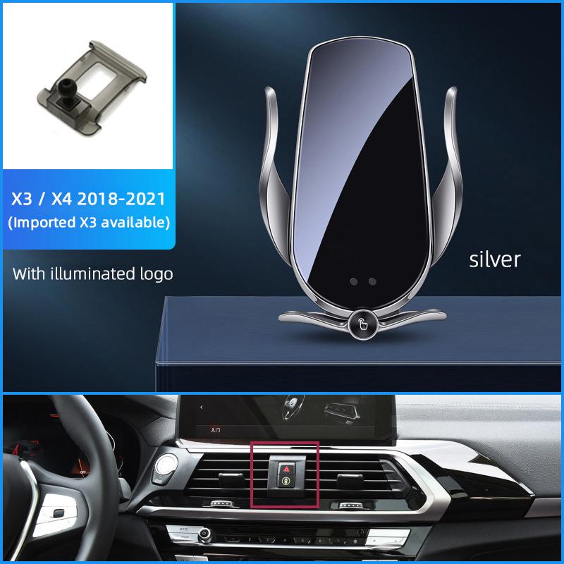 For Bmw X1 X2 X3 X4 X5 X6 X7 2 3 5 7 Series Wireless Charging Magnetic Car Phone Holder Base Charger Auto Accessories For iPhone