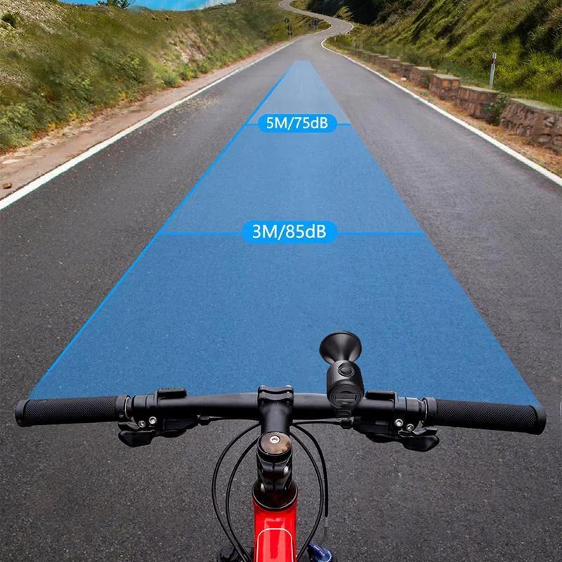 Waterproof IPX4 Bike Alarm Battery Powered Handlebar Ring Alarm Cycling Accessories Road Bike Bell