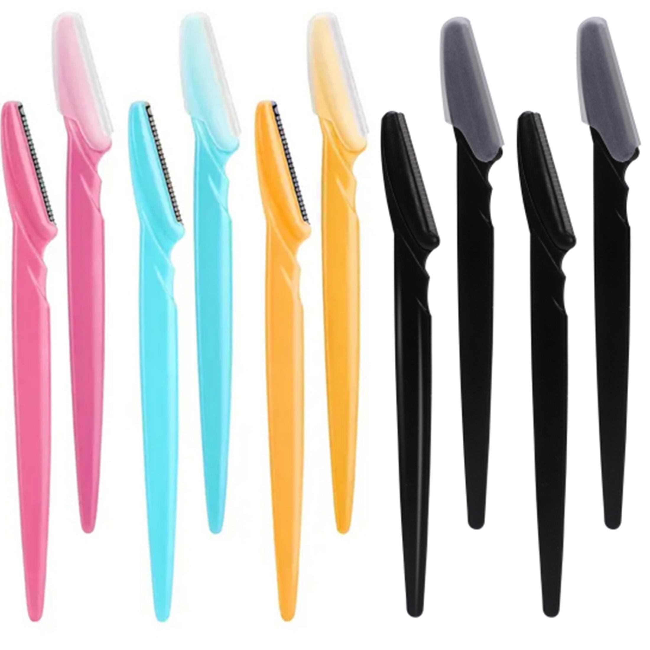 

5/10/30/40 шт. бритвы для бровей и лица для женщин и мужчин, триммер для бровей и бритва с защитным чехлом, безопасный 10pcs