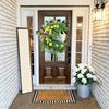 Artificial Flower Wreath with Lemon for Front Door, Spring Wreath for Front Door