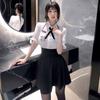 Sweet Japanese Schoolgirl Uniform Dress Perspective Sexy Lingerie JK Set Pleated Skirt Women Night Roleplay Student Temptation