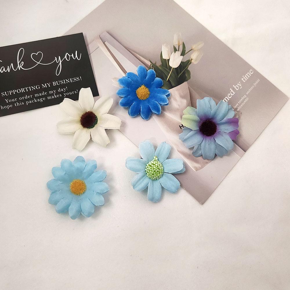 5pc European and American Daisy Flower Hair Side Clips Hairpin for Women Girls Korean Photo Vacation Headwear Hair Accessories