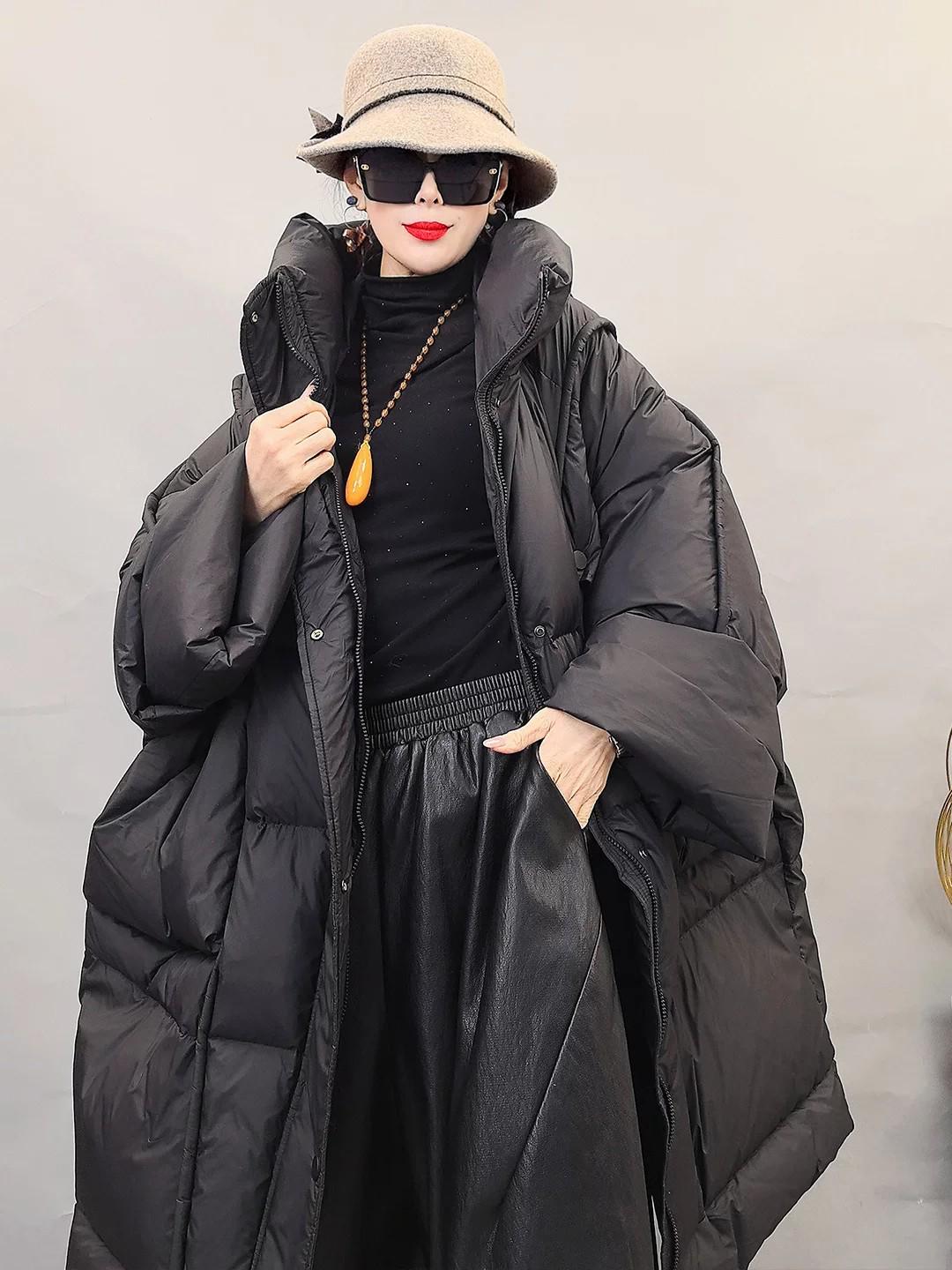2026 Women`s Thickened Hooded Long Down
